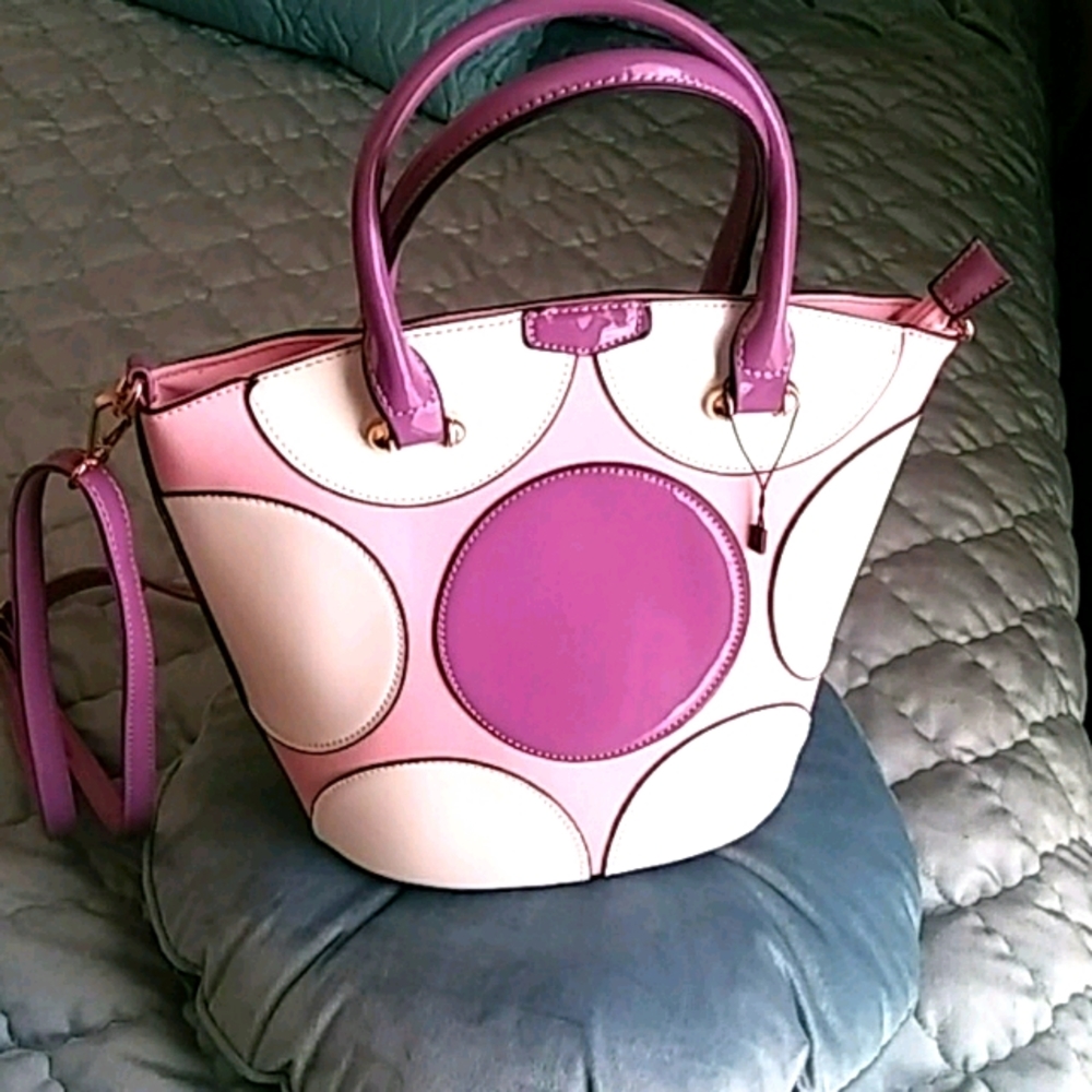 Pink, Purple and White Purse